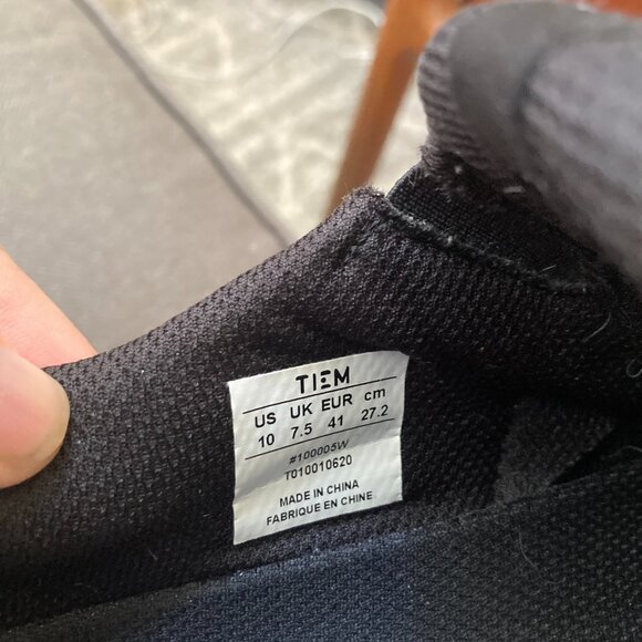 Tiem Slipstream Indoor Cycling Shoes - Black and white, no cleats - Picture 4 of 5